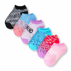 The Children's Place Girls' 4876 Ankle Socks (Pack of 6), Multi, Large - Picture 1 of 1