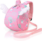 Cosyres Bunny Kids Backpack Preschool Toddler Bag Girls with Reins Pink