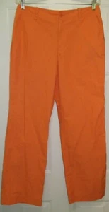 LAUREN Ralph LAUREN Women's Orange Pants Size 10 Cotton NWT - Picture 1 of 5