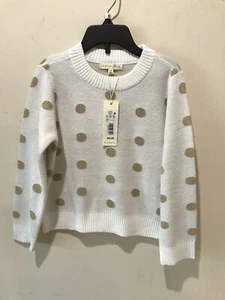 copper key girls sweater/white/gold/size 6X/nwt - Picture 1 of 6