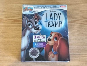 Disney's Lady and The Tramp Target Exclusive Blu Ray, DVD + Dig HD w/ Storybook - Picture 1 of 2