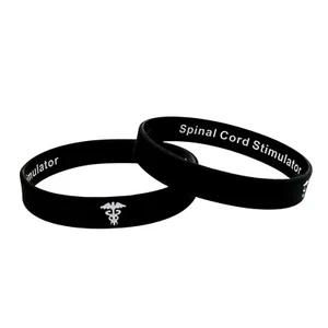 Discrete Spinal Cord Stimulator Band Medical Alert ID Wristband For Men Women - Picture 1 of 11