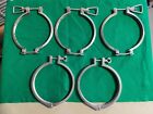 8" to 9" Tri Clamp, Tri Clover, Sanitary Fitting 304 Stainless Lot of 5 Pcs.
