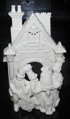 Castiçal votivo de cerâmica Partylite chef padeiro bolo de casamento banda vitoriana - Imagem 1 de 4