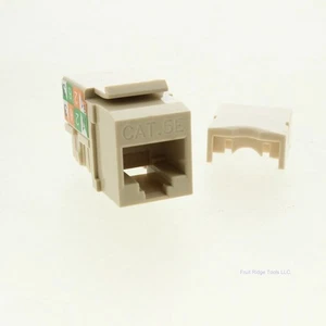 Eaton Ivory Cat5e Snap-In Modular Data Jack 110 Style 8-Position RJ45 5547-5EV - Picture 1 of 6