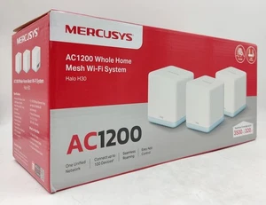 Mercusys Halo H30 AC1200 Whole Home Mesh Wifi System 3-Pack - Picture 1 of 4