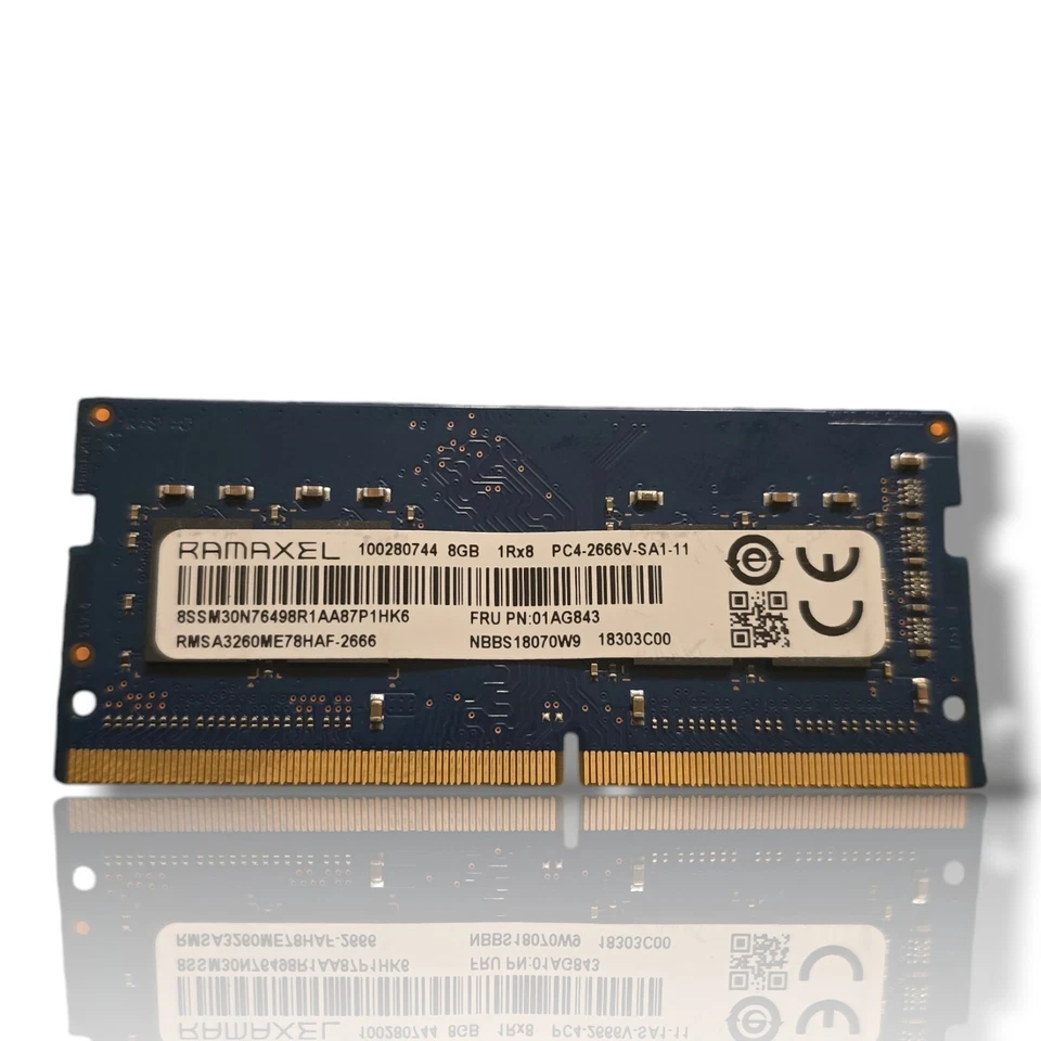 8GB Ramaxel DDR4 Ram RMSA3260ME78HAF-2666 / 8GB 1Rx8 PC4-2666V-SA1-11 #1361 - Bild 1 von 1