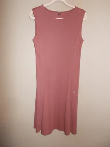 Uniqlo Womens Size L Dusty Pink T-Shirt Dress Sleeveless - Picture 1 of 4