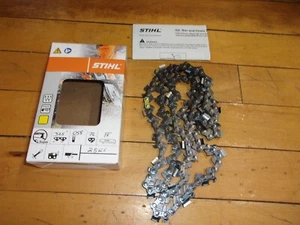 Cadena Stihl 18" OEM 325" .058" 72 DL 1.5m 25RS cincel completo #FH-A10A - Imagen 1 de 2