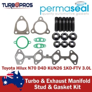 Permaseal turbo y junta de colector de escape para Toyota Hilux N70 1KD-FTV 3,0 L - Imagen 1 de 9