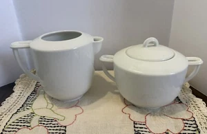 BERNARDAUD LIMOGES NEREIDES CREMA BLANCA Y AZUCARERO - ¡Raro! ¡COMO NUEVO! - Imagen 1 de 15