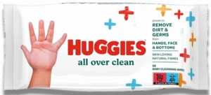 Toallitas húmedas para bebés Huggies limpias 56 unidades nuevas - Imagen 1 de 2