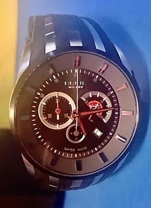Breil Mens Watch Swiss Made New Battery Milano CAL 5030.D Chromatic Boxed - Picture 1 of 6