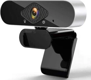 Webcam for PC, 1080P HD PC Web camera with USB Microphone With Adjustable Base - Picture 1 of 7