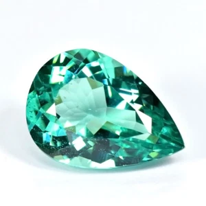 9.20Ct Pear Cut _ Five-star Quality Untreated Neon Green Apatite - Picture 1 of 1