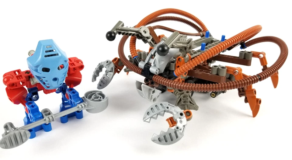 LEGO Bionicle 8595 Takua & Pewku Complete Titan Matoran Rahi Crab Foto 1 de 4