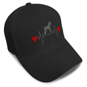 Baseball Cap Dog Schnauzer Lifeline Embroidery Dad Hats for Men & Women 1 Size - Picture 1 of 41
