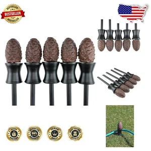 5 Pack Heavy Duty Pinecone Hose Guides – Protect and Beautify Your Garden - Picture 1 of 7