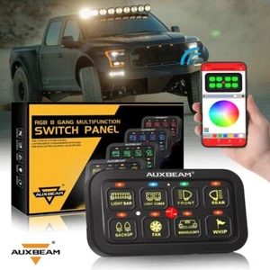 Panel de interruptor de 8 velocidades AUXBEAM multifunción auxiliar palanca control de circuito 24V - Imagen 1 de 12