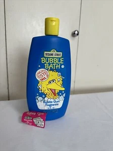 VTG Sesame Street Big Bird Bubble Bath Bubble Gum Scent 15 Oz Bottle 1987 EMPTY - Picture 1 of 17
