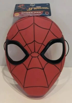 Lote de 2x Máscara Infantil Marvel Homem-Aranha Plástico Idades 6+ Fantasia Halloween - Imagem 1 de 2