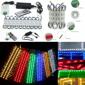 10~500FT Bright 5050 SMD 3 LED Module Light STORE FRONT Window Design Strip Lamp - Picture 1 of 16