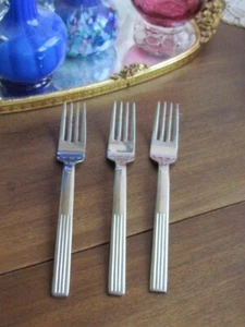 3 Justera IKEA Stainless Steel 221 85 Salad Forks 6 1/2" Lot - Picture 1 of 9