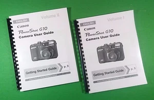 Owners Manual for Canon G10 Power Shot Full Camera 305 Pages W/Clear Covers - Picture 1 of 3