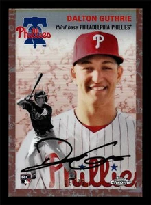 2023 TOPPS CHROME PLATINUM DALTON GUTHRIE ROSE GOLD TOILE REFRACTOR /75 RC #117 - Picture 1 of 2
