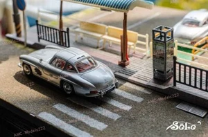 1/64 Solo Mercedes Benz 300SL Collection Diecast Toys Models Hobby Gifts Silvery - Picture 1 of 11