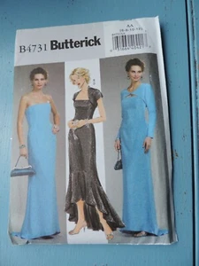 SEWING PATTERN FOR EVENING DRESS AND SHRUG Butterick B4731 - Picture 1 of 2