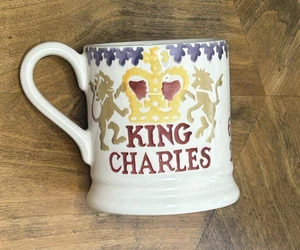 Emma Bridgewater Coronation King Charles 1/2 Pint Mug UK British England - Picture 1 of 9