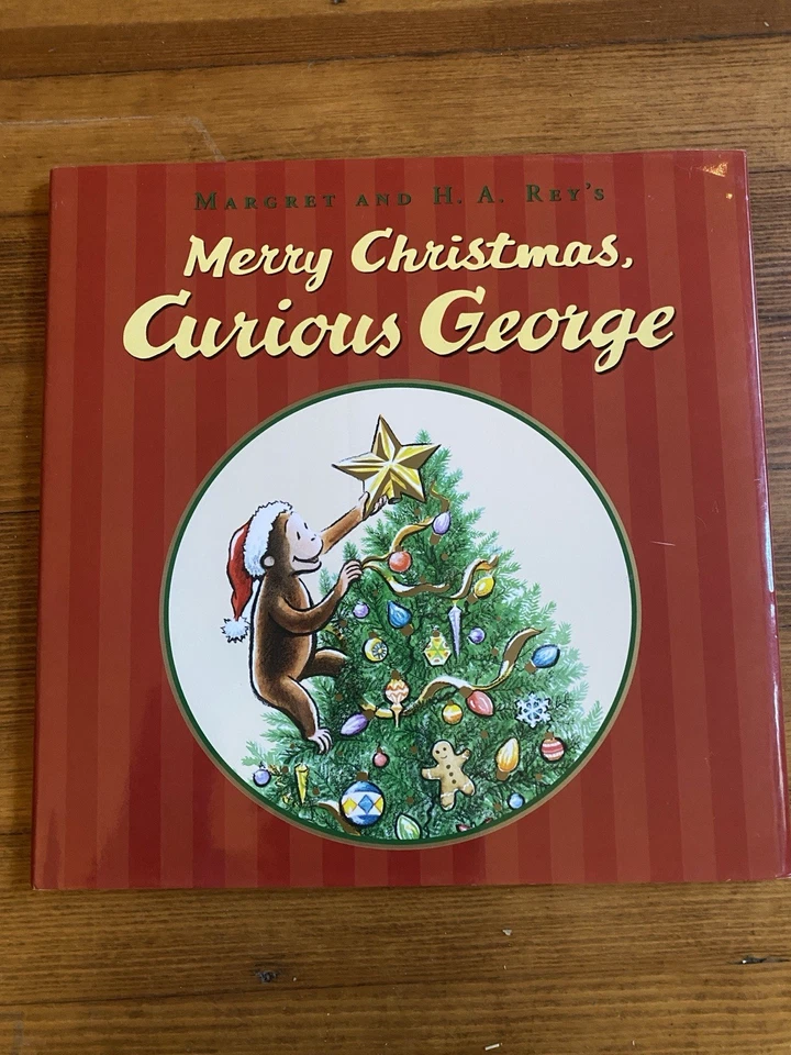 Margret & H.a. Rey Merry Christmas Curious George 2006 Monkey Tree Santa