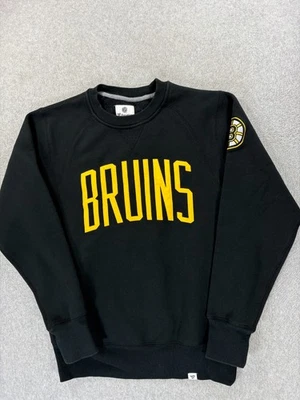 Boston Bruins Fanatics Stitched Logo Hockey Crew Sweatshirt (Men's Medium) Black - Image 1 of 4