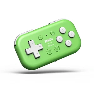 8Bitdo Micro Bluetooth Gamepad Pocket-sized Mini Controller for Switch, Green  - Picture 1 of 9