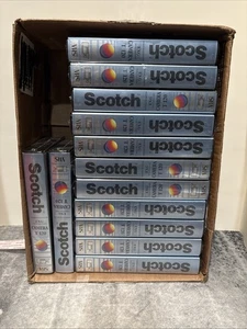 13 Sealed Scotch 3M T-120 EXG Extra High Grade Camera Video Tape VHS Recordable - Picture 1 of 1