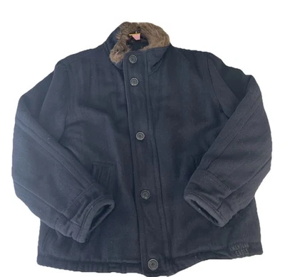 American Eagle Wool Heavy Jacket Coat Size XL X-Large Men’s Faux Fur Collar - Image 1 of 4