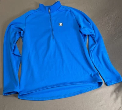 Vintage Pearl Izumi Mens Blue Cycling Techical Pullover 1/4 Zip Size XL Made USA - Image 1 of 4