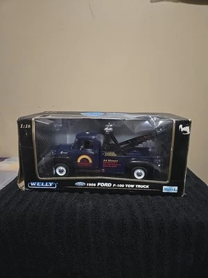 1/18 SCALE WELLY 1956 FORD F-100 TOW TRUCK RAINBOW ROAD SERVICE - Image 1 of 2