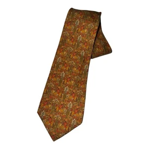 🔥 Salvatore Ferragamo Men’s Vintage Designer Italian Made 100% Silk Necktie 🔥 - Picture 1 of 4