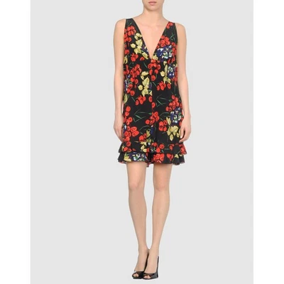 VESTIDO JUMPER ROBERTO CAVALLI DE UNA PIEZA ESTAMPADO FLORAL SEDA TALLA IT 46 US 10 Foto 1 de 4