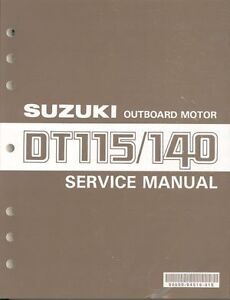 1987-2000 Suzuki DT115 - DT140 2-Stroke Outboard Motor Service Manual CD