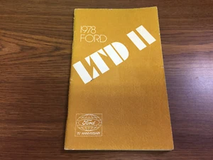 1978 Ford LTD II Car Owner's Manual - Picture 1 of 6