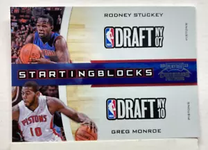 2010-11 Playoff Contenders Starting Blocks Basketball Card #24 Stuckey/Monroe Z3 - Picture 1 of 2
