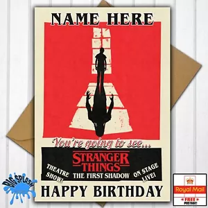 Personalisierte Geburtstagskarte You're Going to See STRANGER THINGS LIVE SHOW - Bild 1 von 2