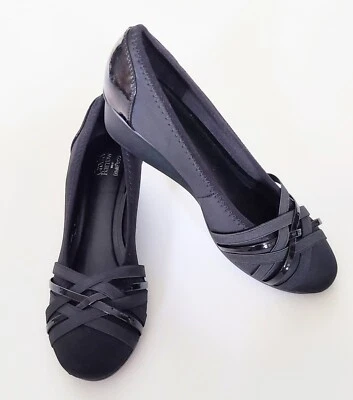 Croft & Barrow Ortholite Eco tacón de cuña bajo negro talla 10 M Foto 1 de 4