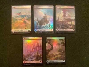 FOIL Full Art Land Set - Modern Horizons 3 MH3 (5 Card Land Set) Magic The Gathering Magic - Imagen 1 de 1