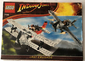 Lego 7198 Indiana Jones FIGHTER PLANE  NO BRICK MANUAL ONLY