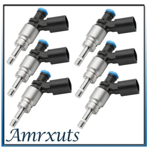 Set of 6 Fuel Injectors For Audi A6 2006-2011 A8 2007-2010 2.8 FSI 06E906036E - Imagen 1 de 6