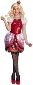 Girls Apple White Ever After High Dress, Jacket & Tights Halloween Costume- 8/10 - Picture 1 of 8